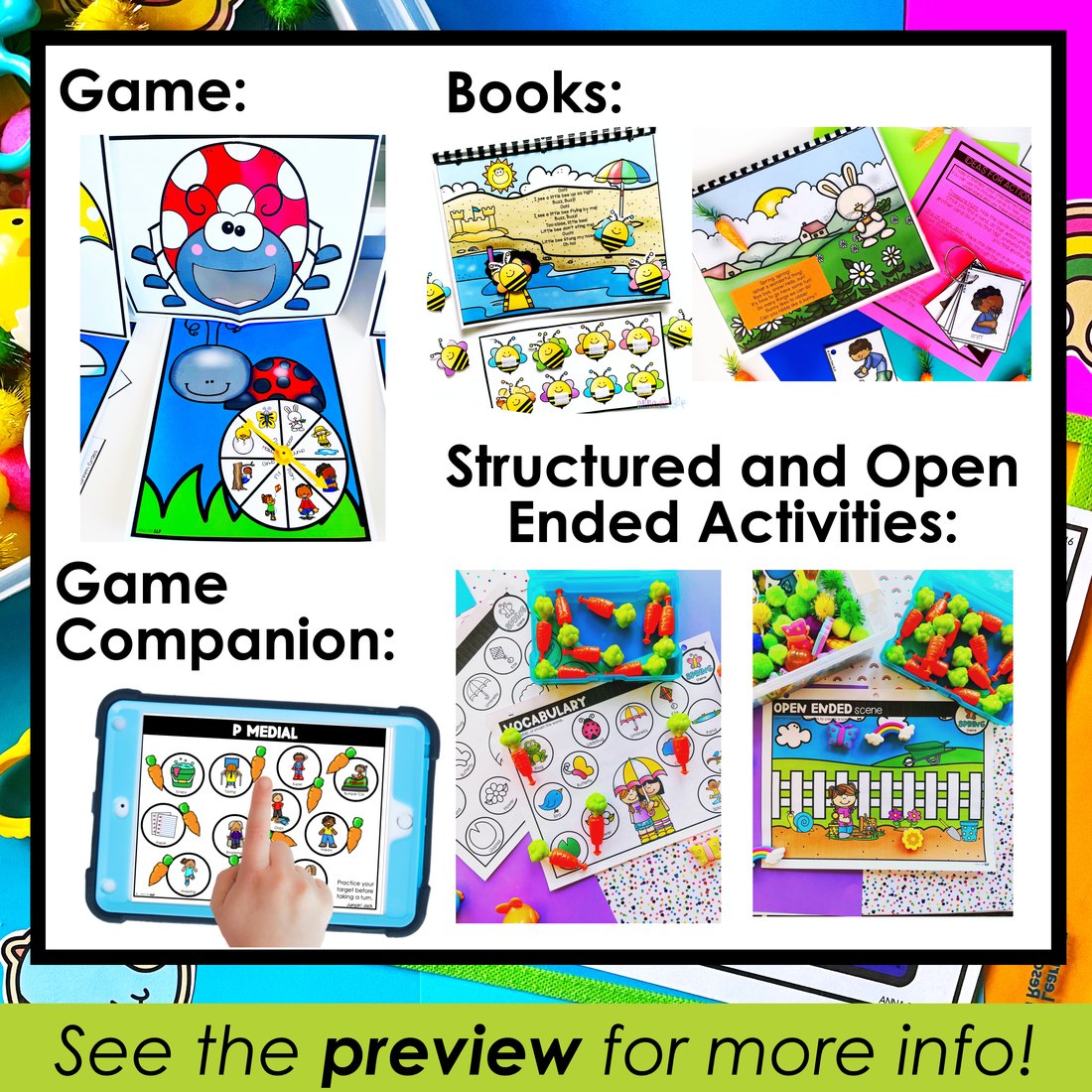 Spring Activities Bundle for speech therapy – image 4