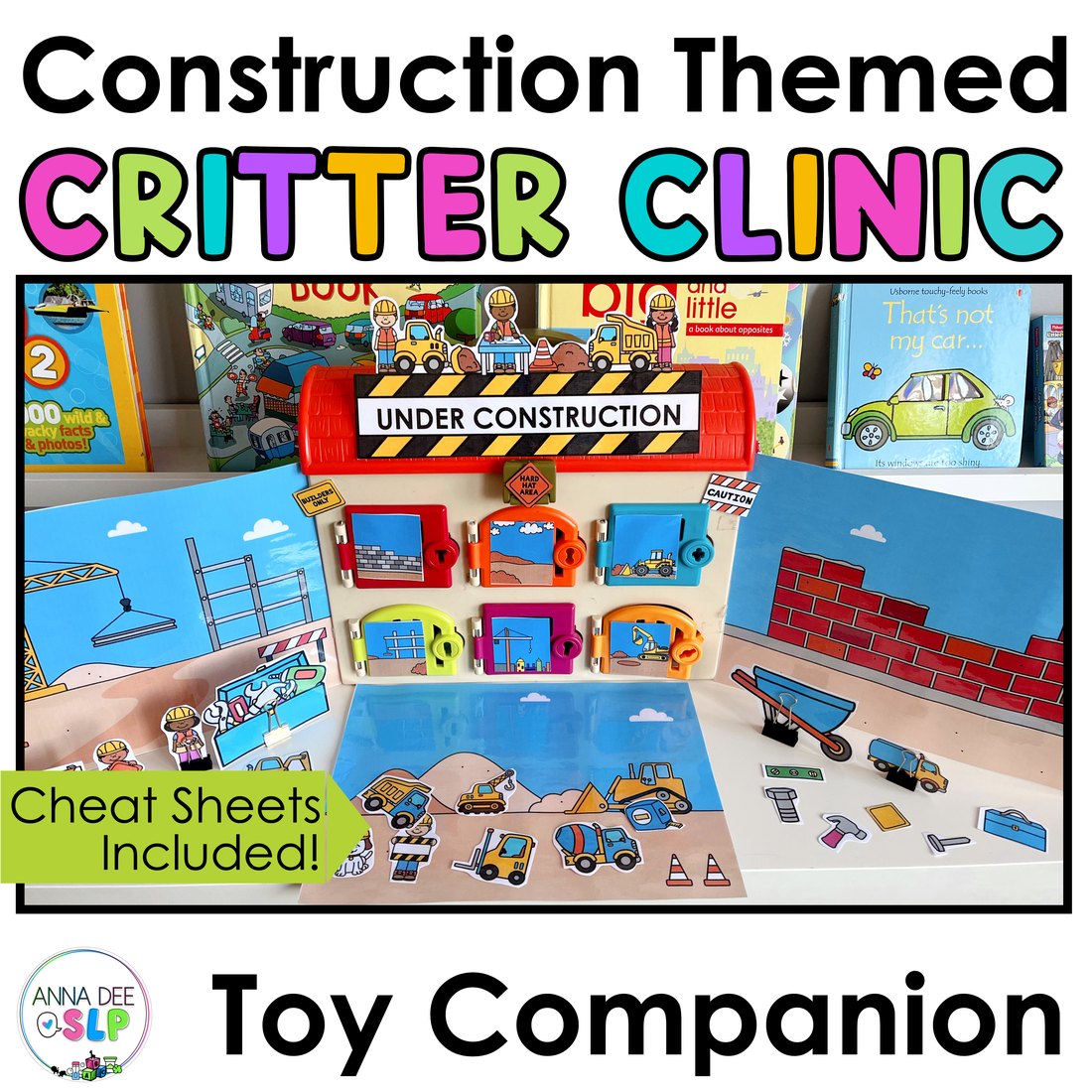 Construction Critter Clinic speech therapy toy companion