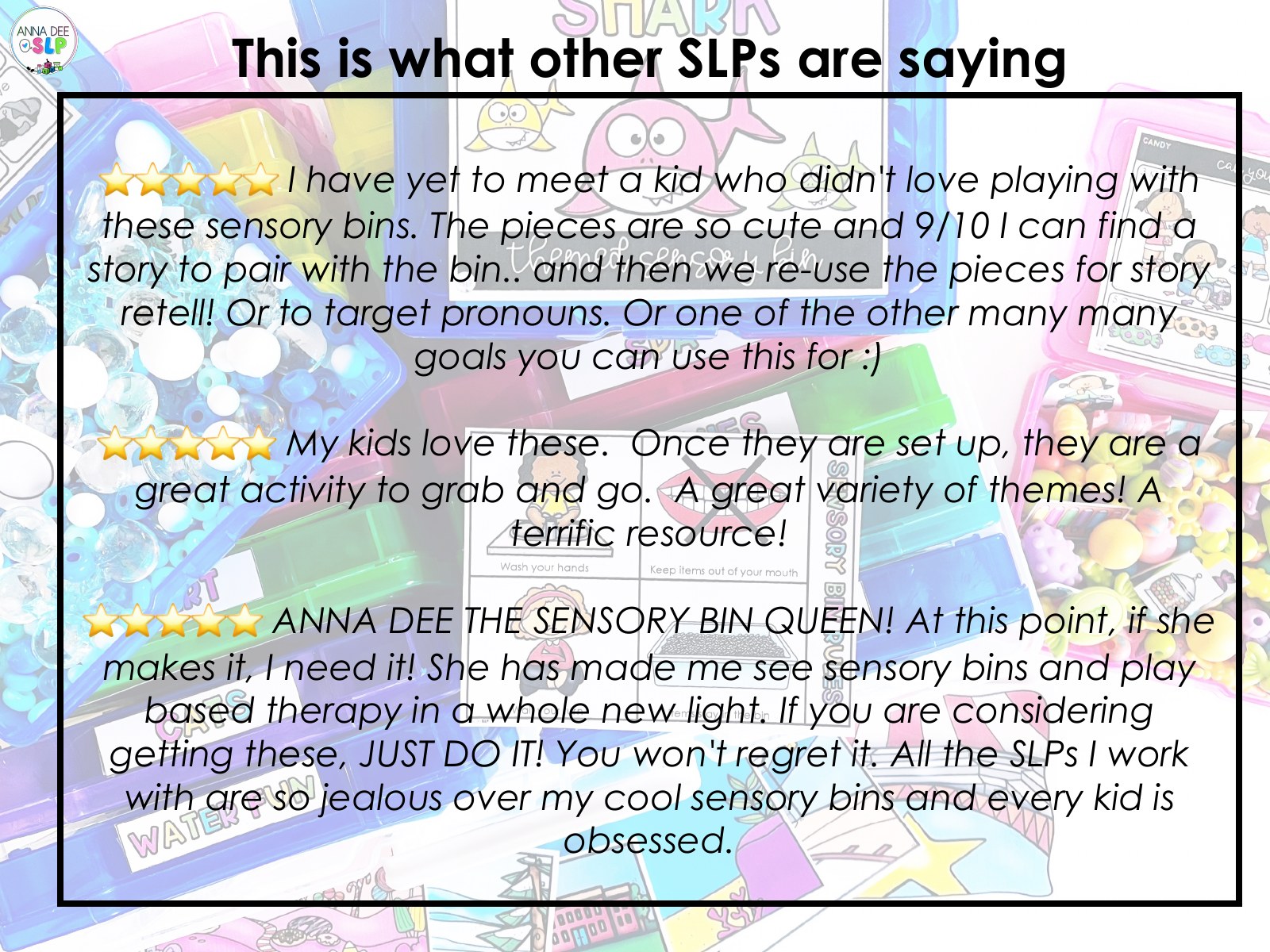 Themed Sensory Bins 2.0 for speech therapy preview page 10