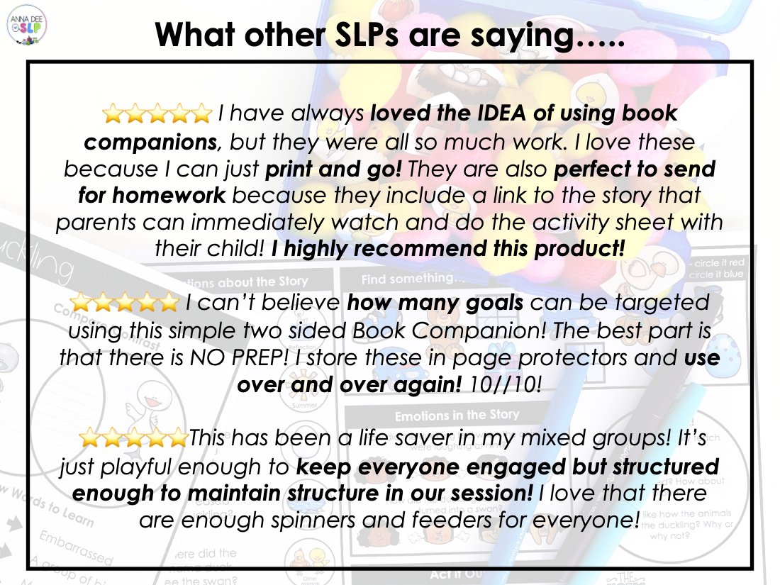 Fairy tale book companions bundle for speech therapy preview page 6
