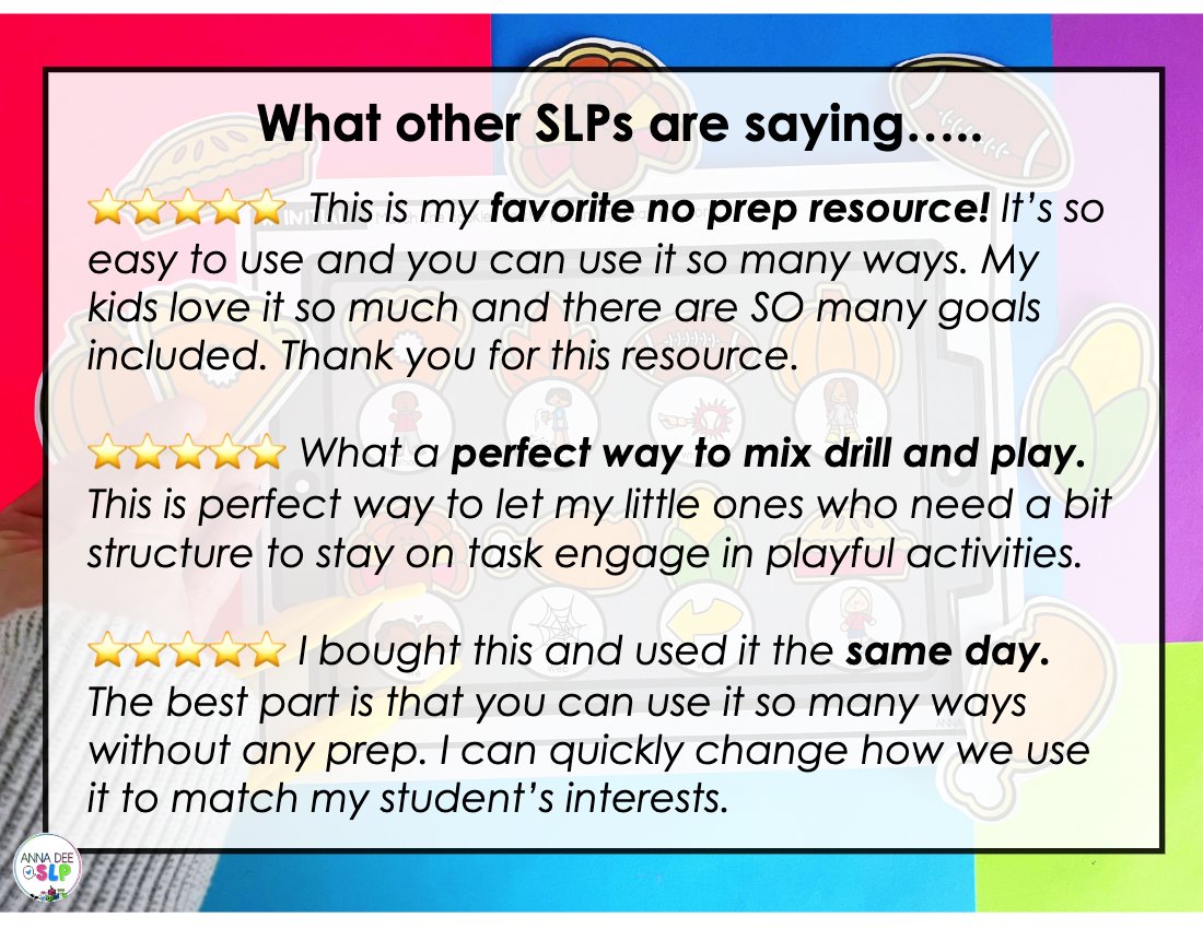 Thanksgiving say and play activity for speech therapy preview page 10