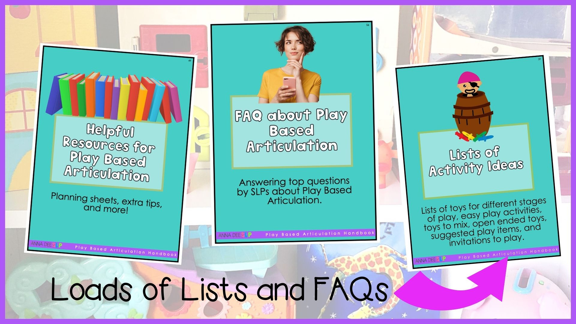 Play Based Articulation Handbook for speech therapy preview page 3