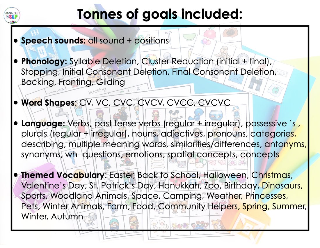 Speech therapy game and toy companions preview page 11