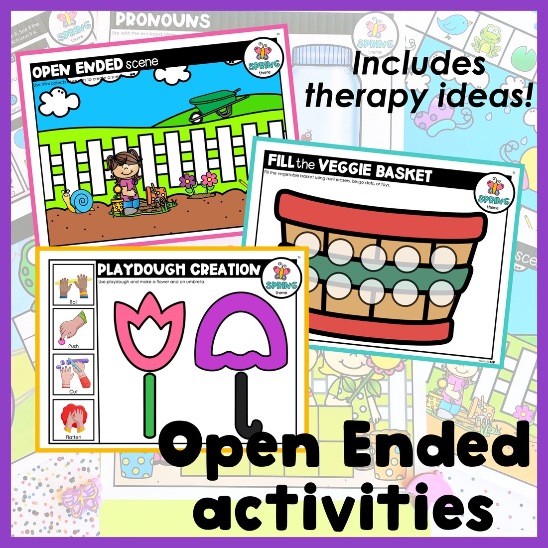 Spring Activities and Worksheets for speech therapy – image 3