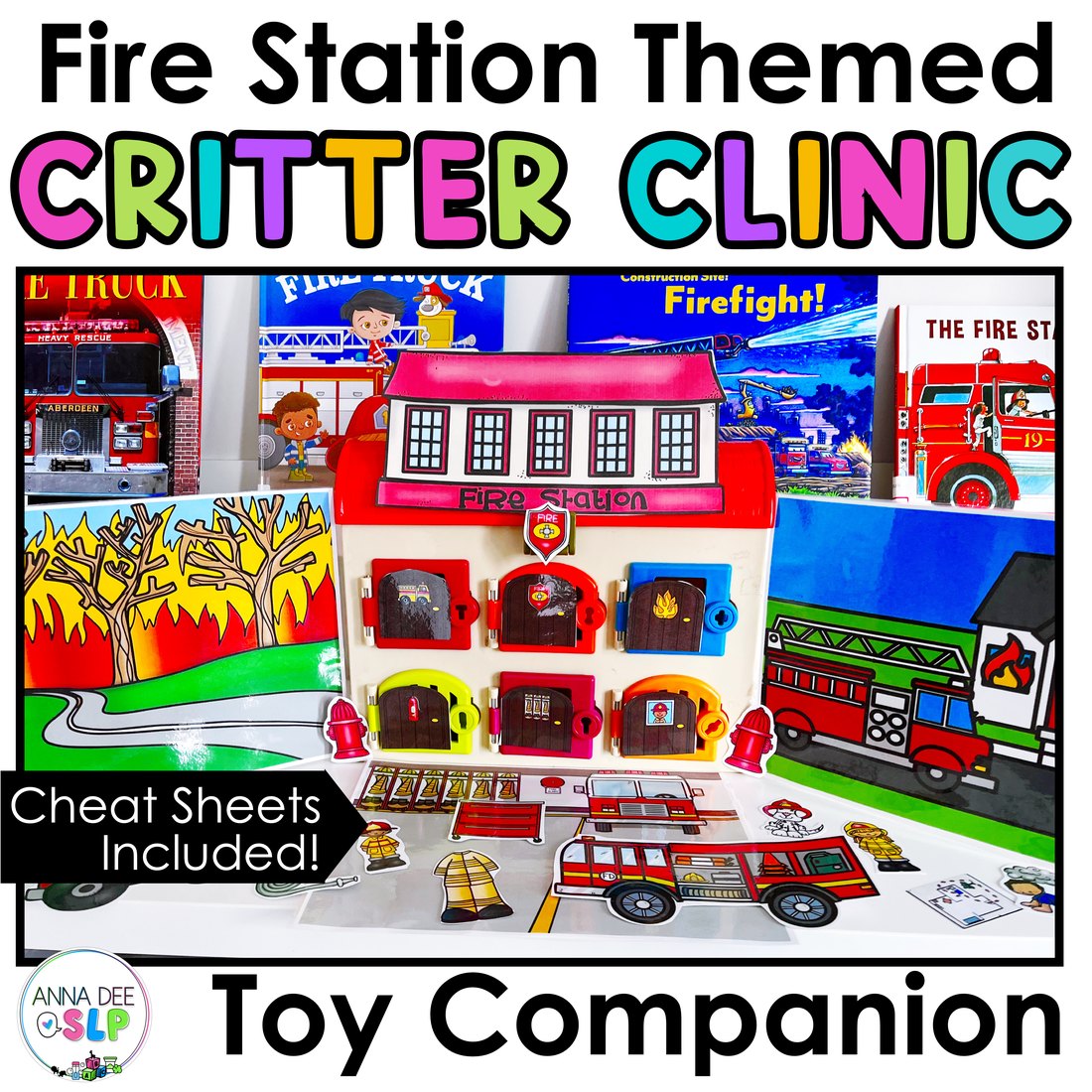 Fire Station Critter Clinic speech therapy toy companion