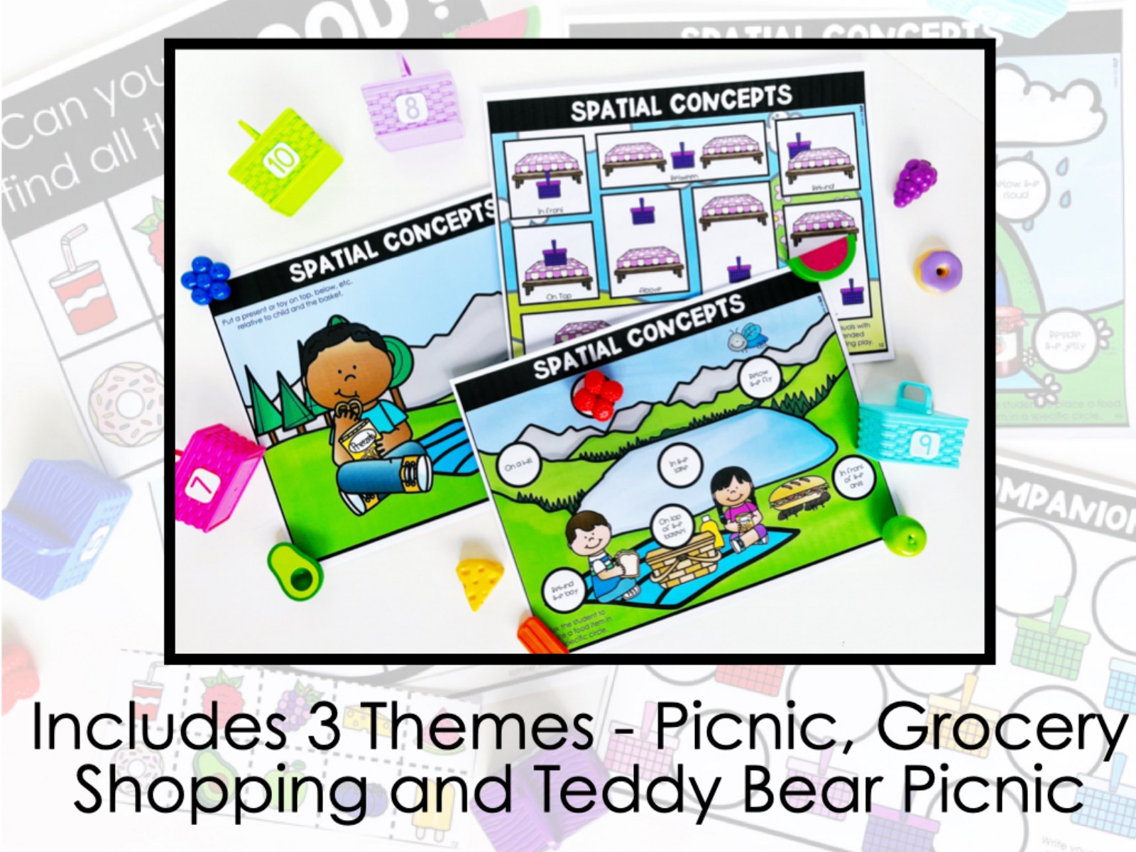 Spring and Summer Picnic Basket Toy Companion for speech therapy preview page 5