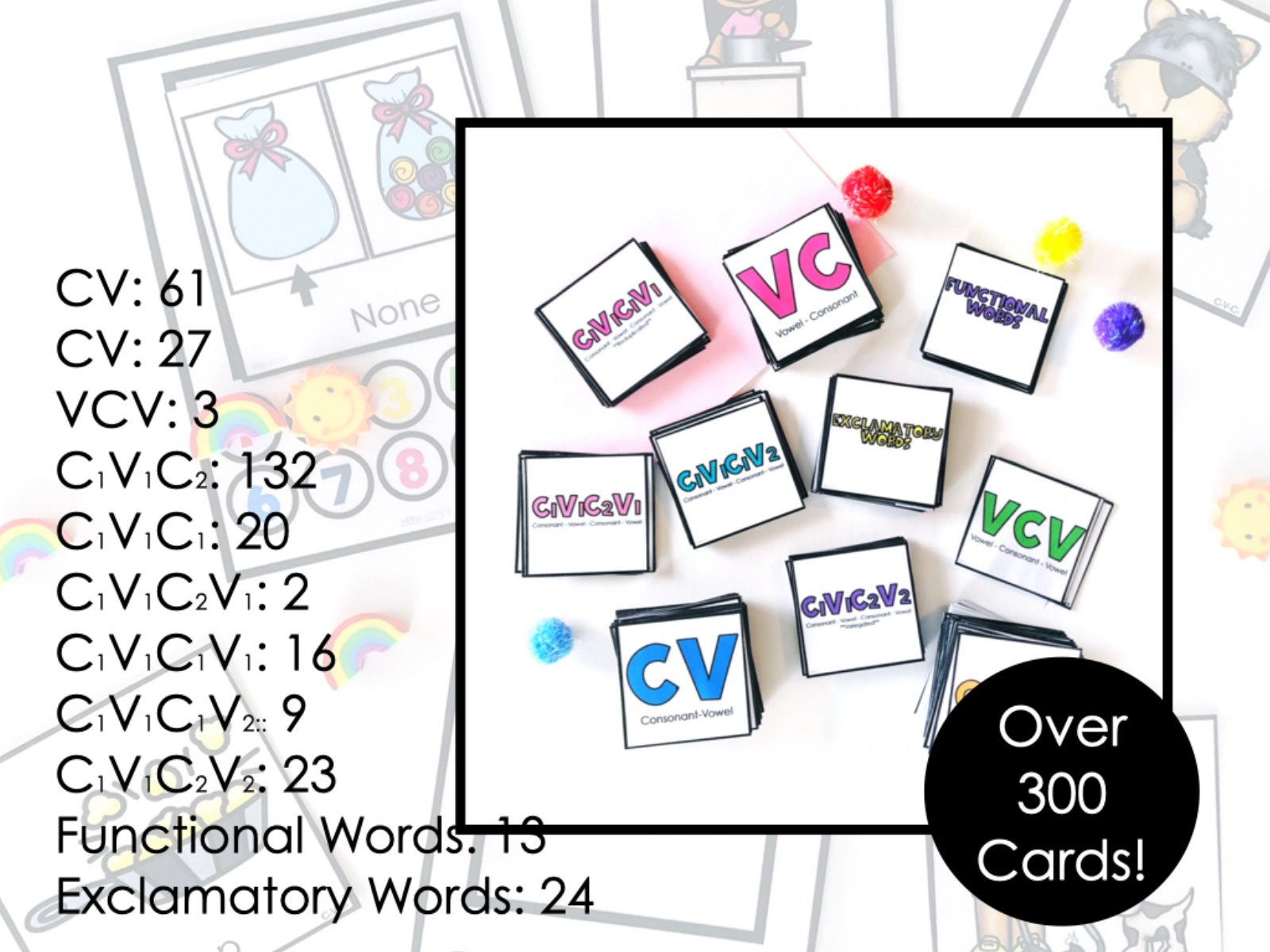 Apraxia Early Word Shapes Drill Cards for speech therapy preview page 2