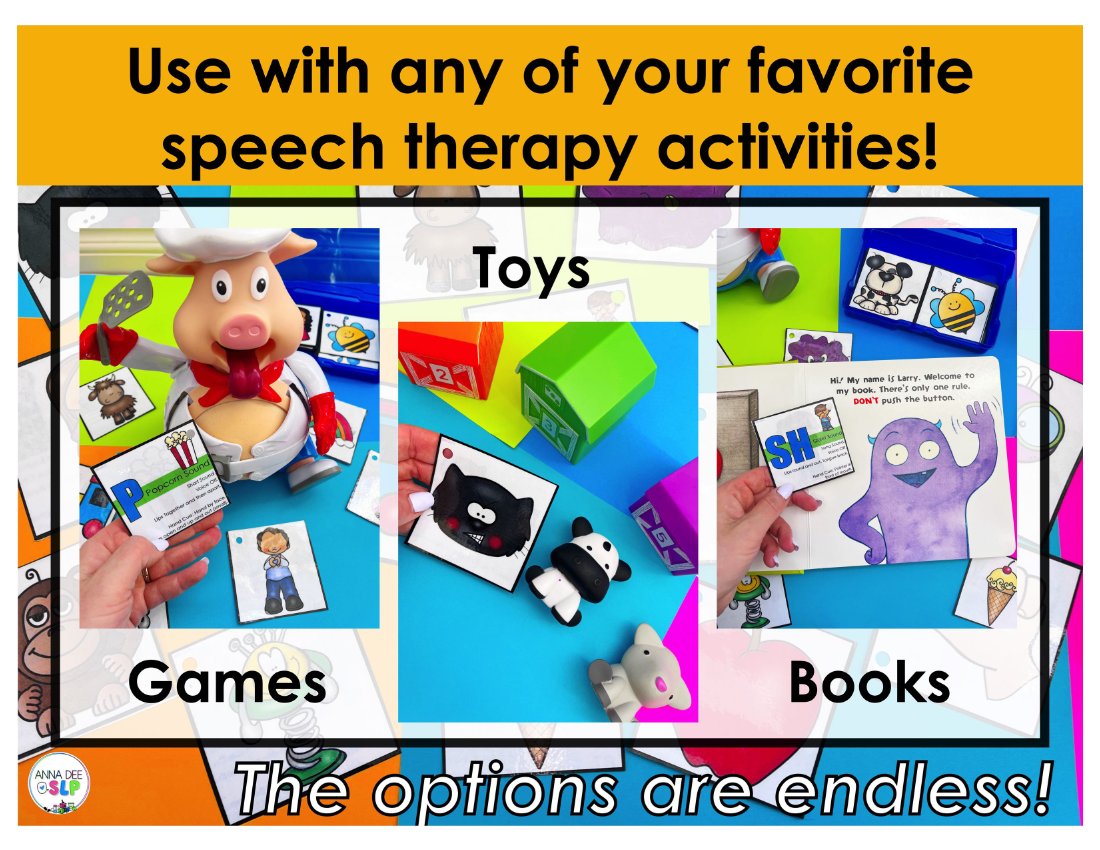 Articulation and Apraxia Sound Cue Cards for speech therapy preview page 5