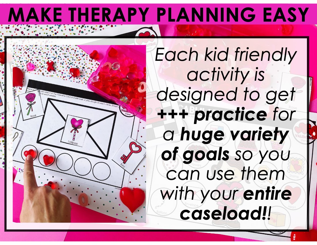 Valentine's Day Activity Bundle for speech therapy preview page 2