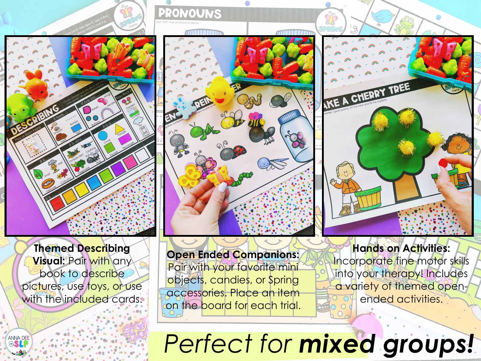 Spring Activities and Worksheets for speech therapy preview page 5