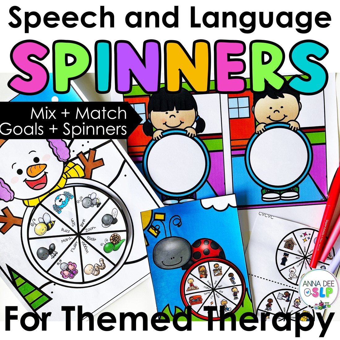 Spinner Crafts for speech therapy