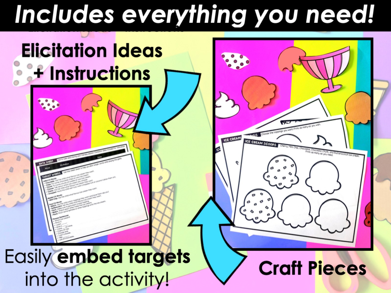 CH Articulation Craft for speech therapy preview page 3