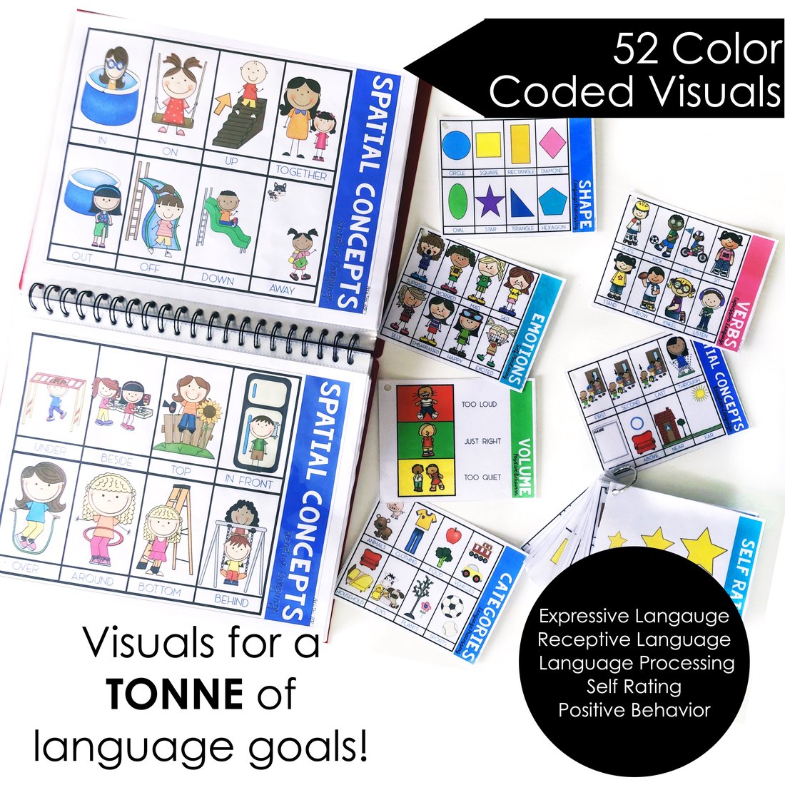 Preschool Behavior and Language Visuals for speech therapy – image 2