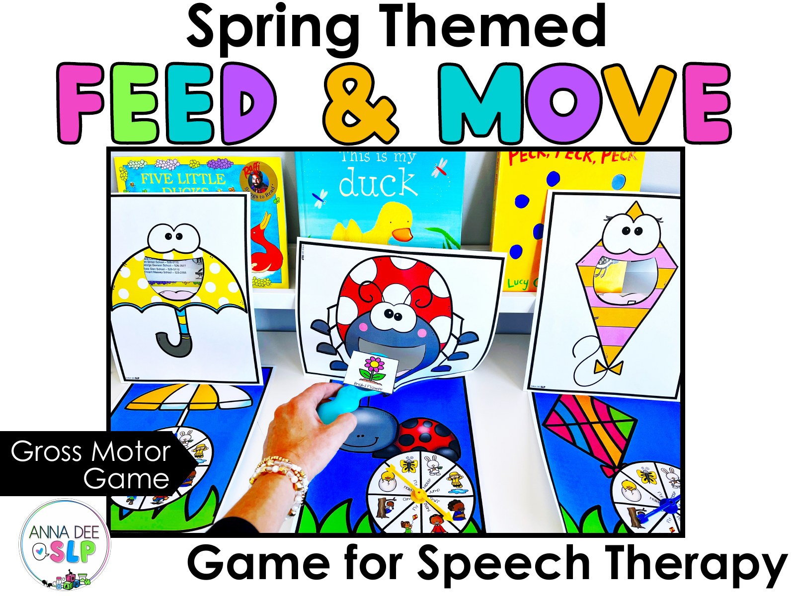 Spring Interactive Feeding Game for speech therapy preview page 1