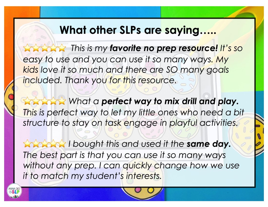Year Round say and play activity for speech therapy preview page 10