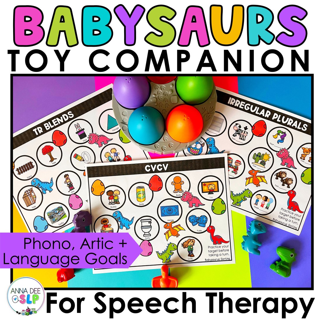 Babysaurs Sorting Toy Companion for speech therapy
