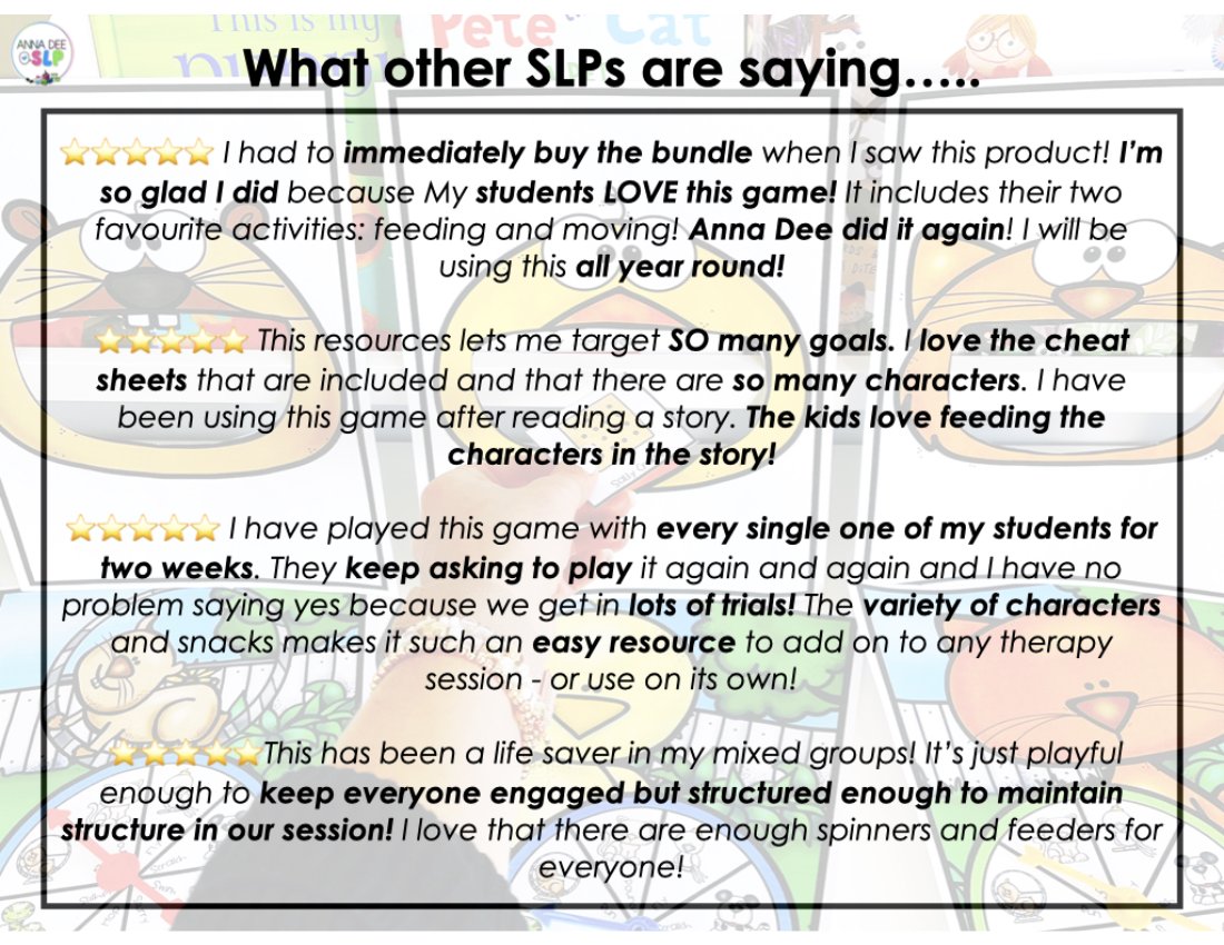 Pet Interactive Feeding Game for speech therapy preview page 7