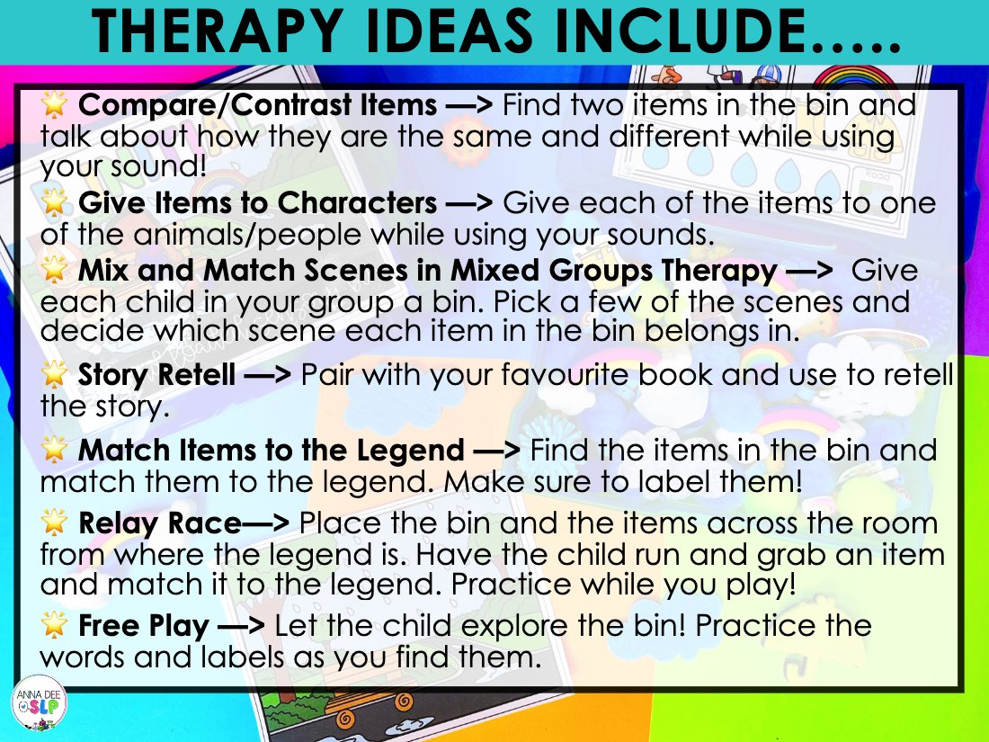 Late Sounds Articulation Sensory Bins for speech therapy preview page 10