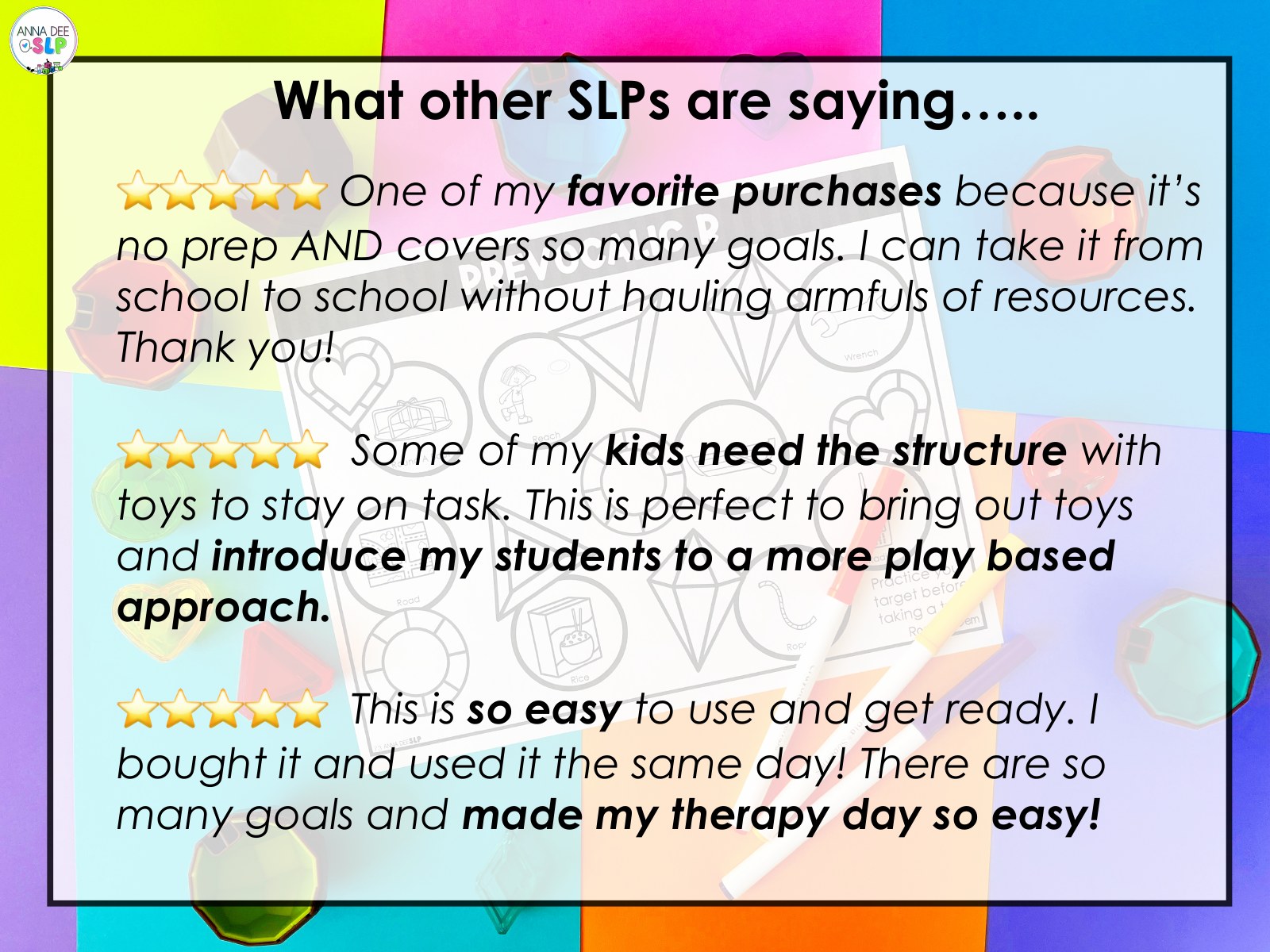Rock n Gem Toy Companion for speech therapy preview page 8