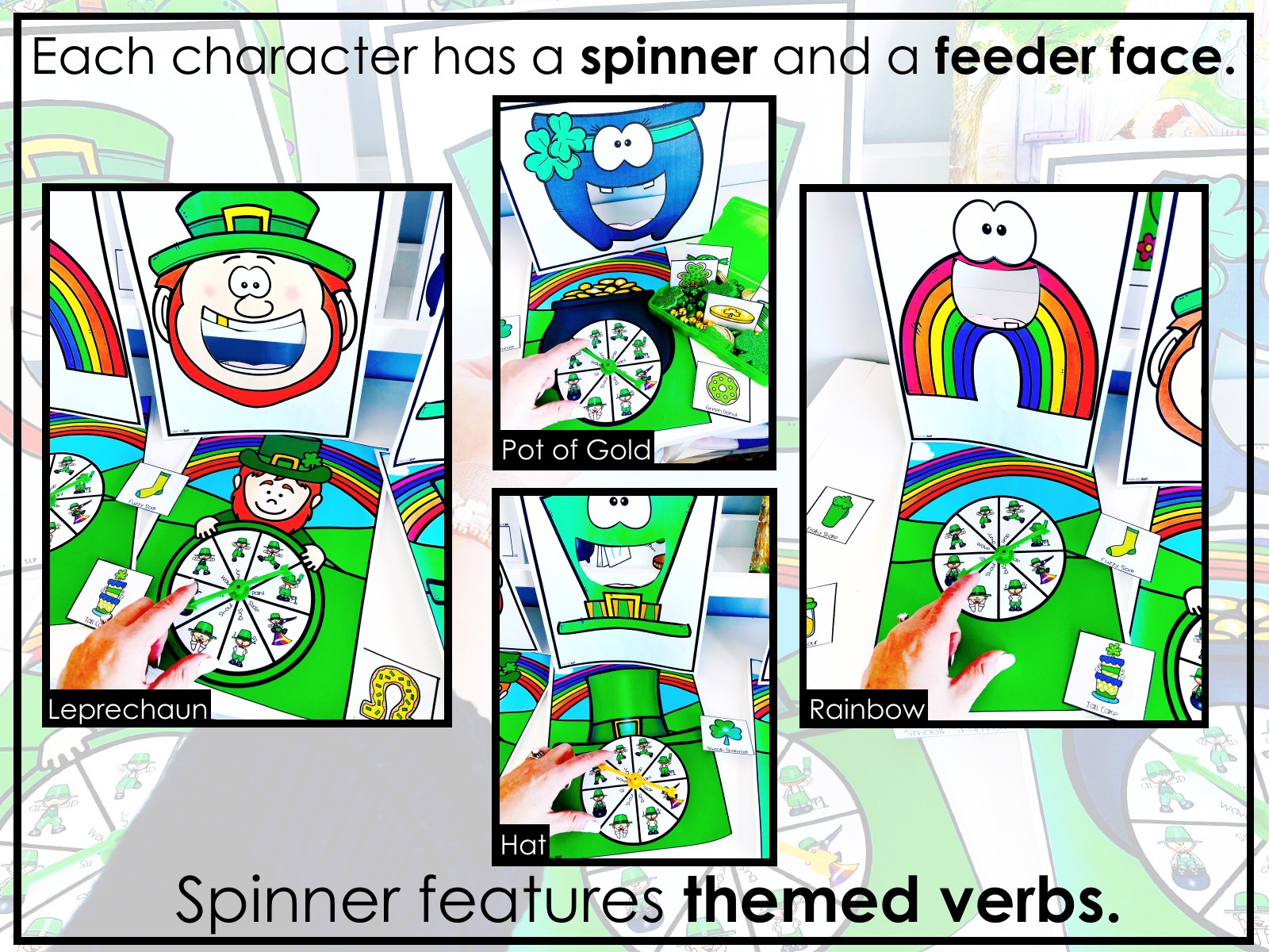 St. Patrick's Day Interactive Feeding Game for speech therapy preview page 5