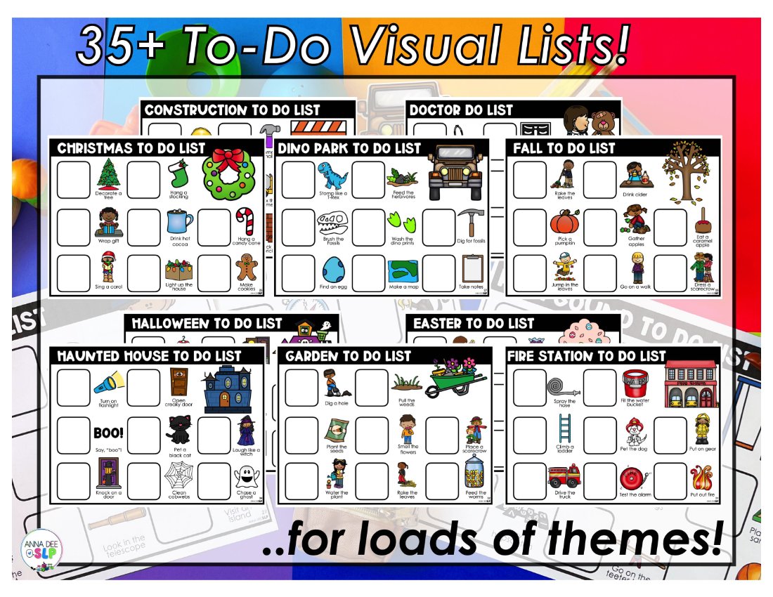 Pretend Play Visual Supports for speech therapy preview page 3