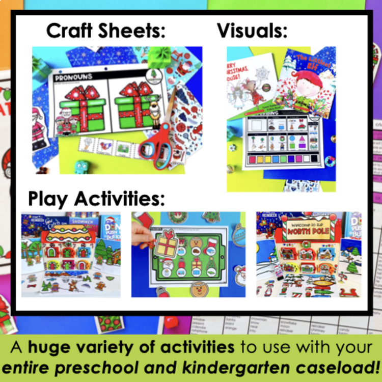 Christmas Activities Bundle for speech therapy – image 3