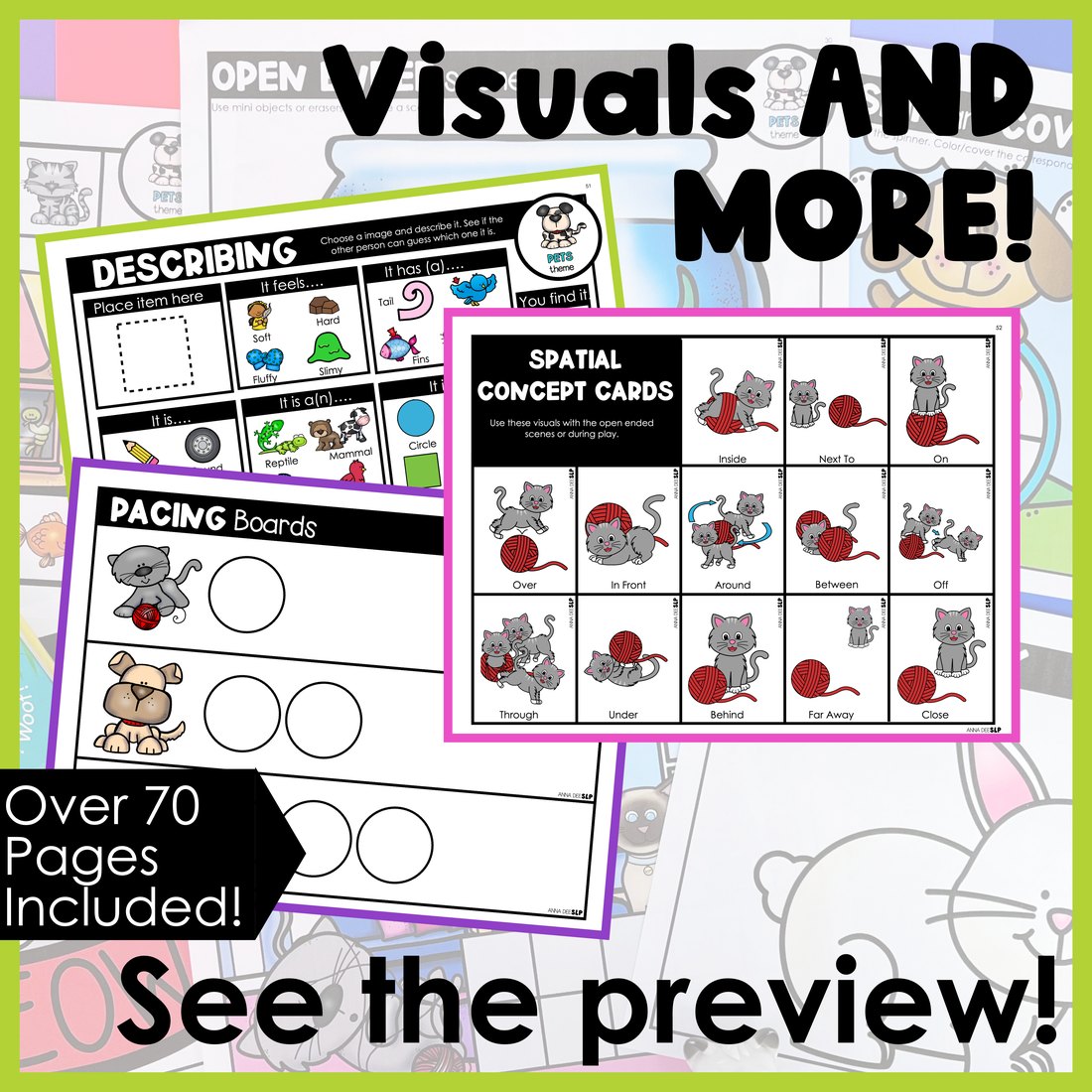 Pet Activities and Worksheets for speech therapy – image 4