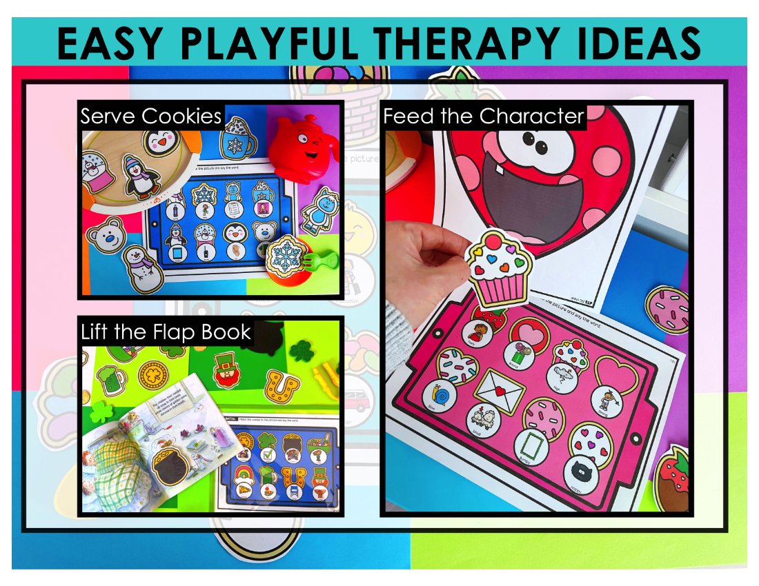 Say and play bundle for speech therapy preview page 4