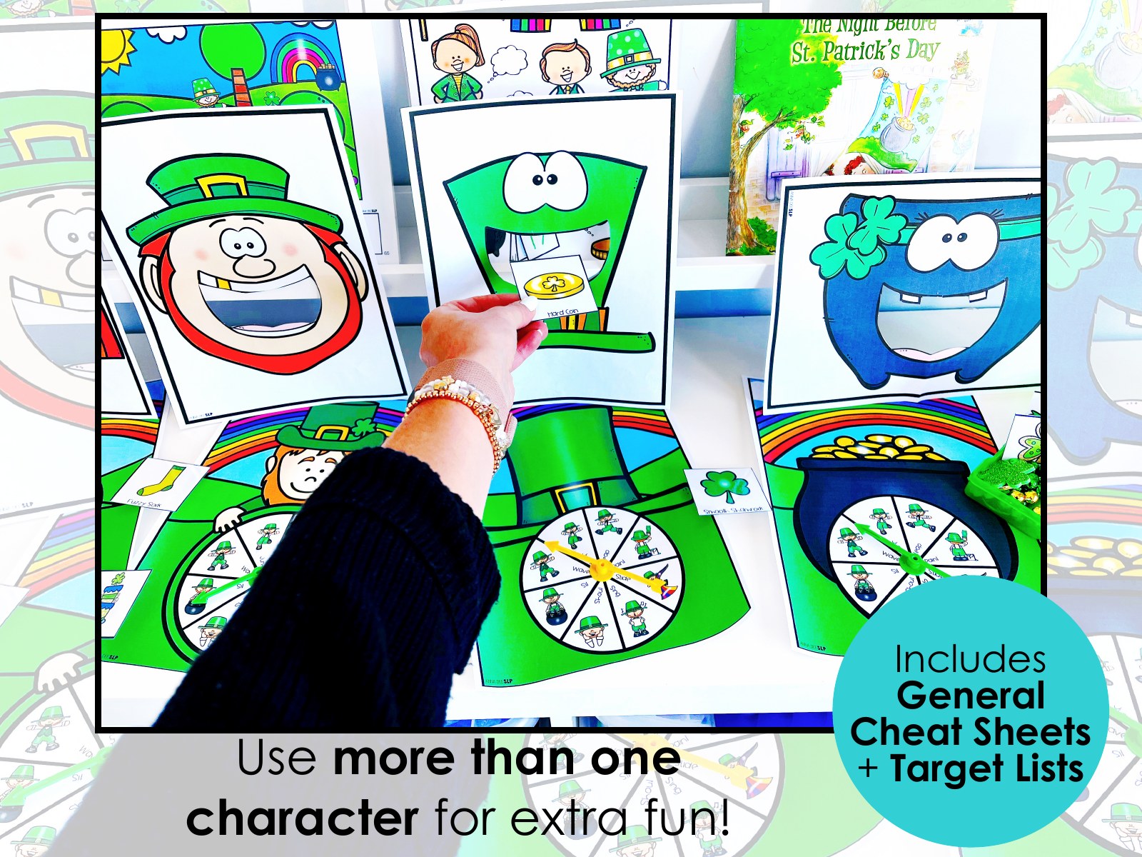 St. Patrick's Day Interactive Feeding Game for speech therapy preview page 4
