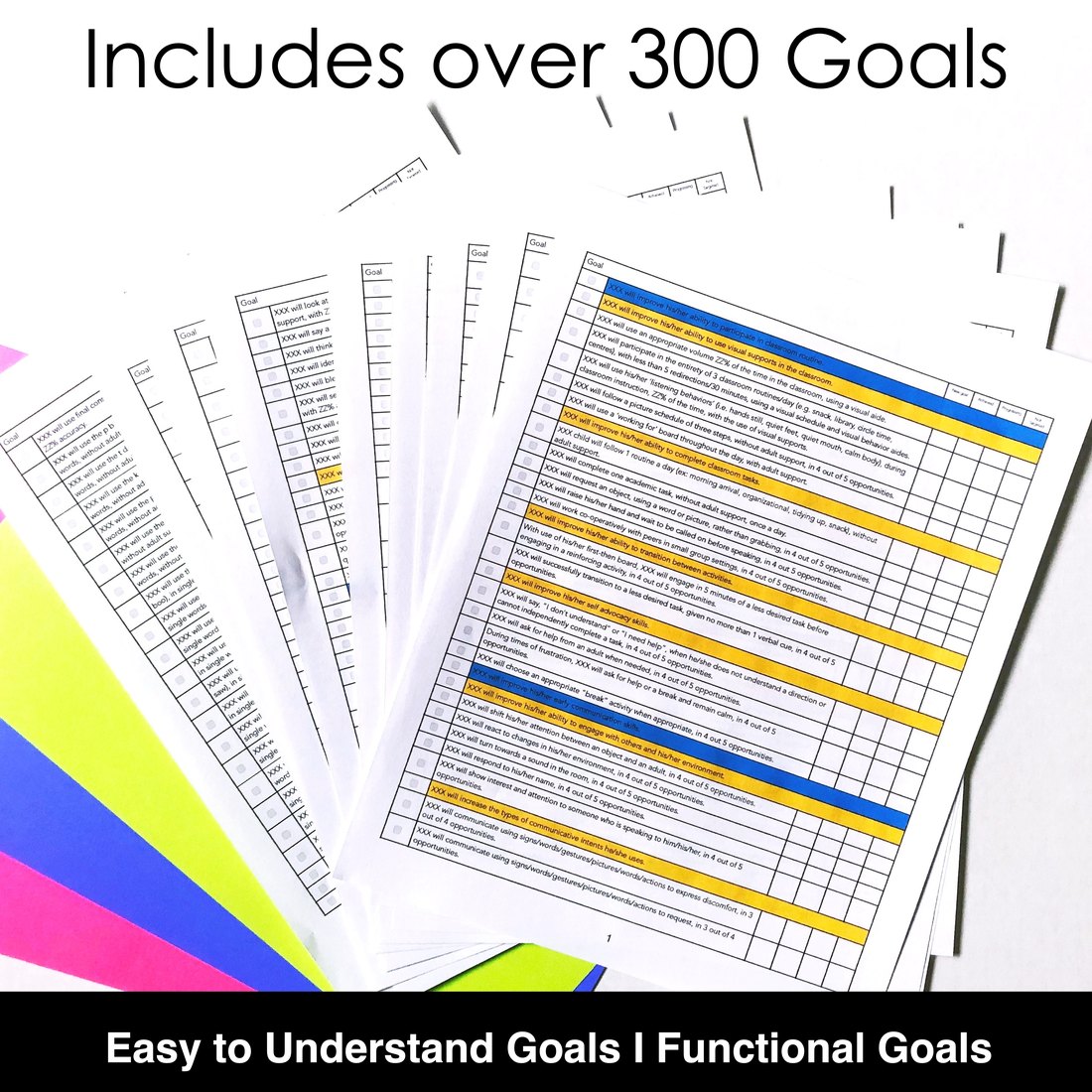 Preschool Goal Bank for speech therapy – image 3
