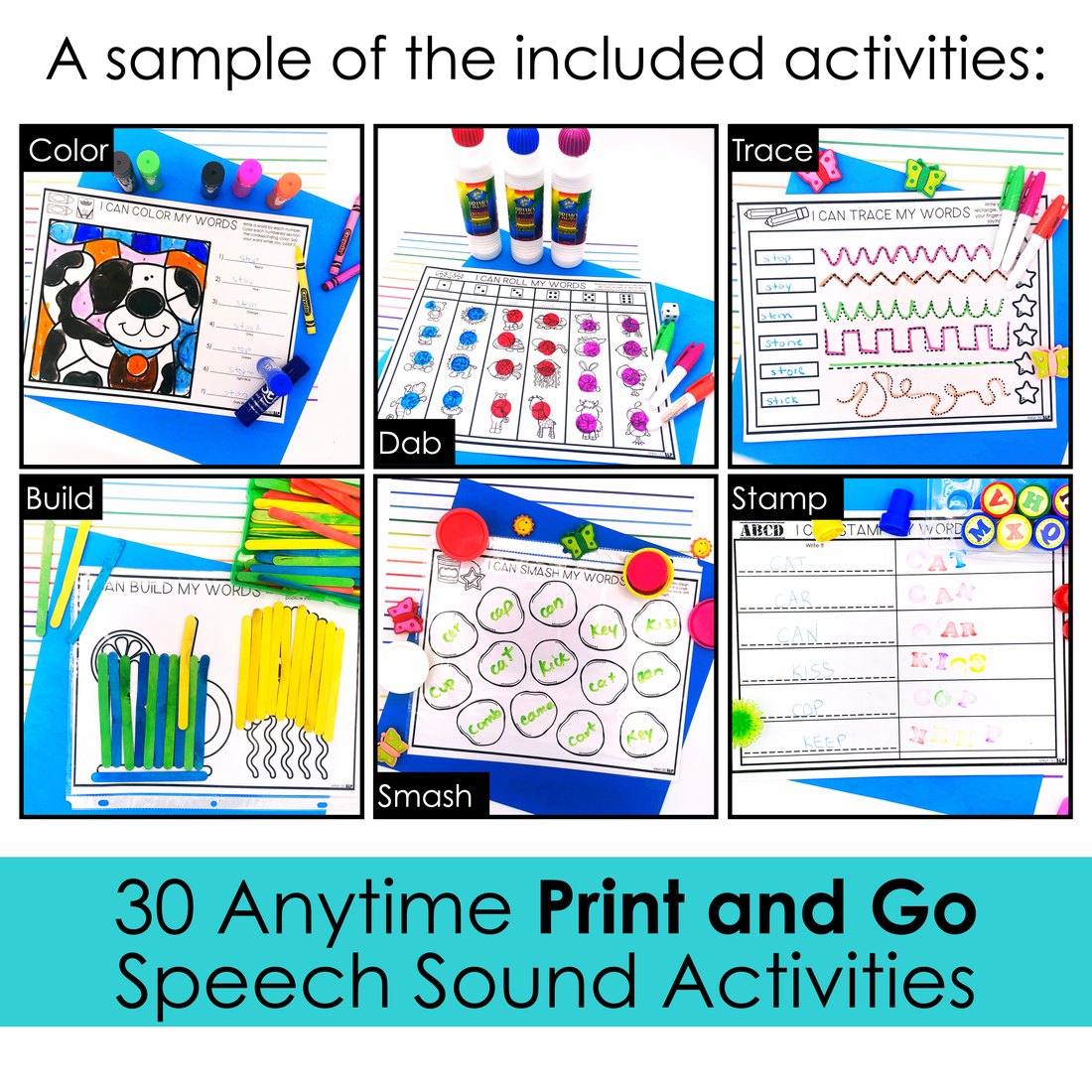 Articulation, Phonology and Apraxia Activity Binder for speech therapy – image 3