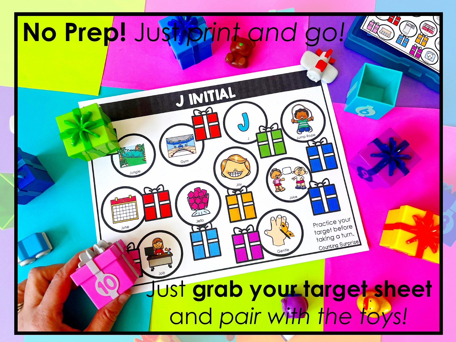 Counting Surprise Drill Toy Companion for speech therapy preview page 2