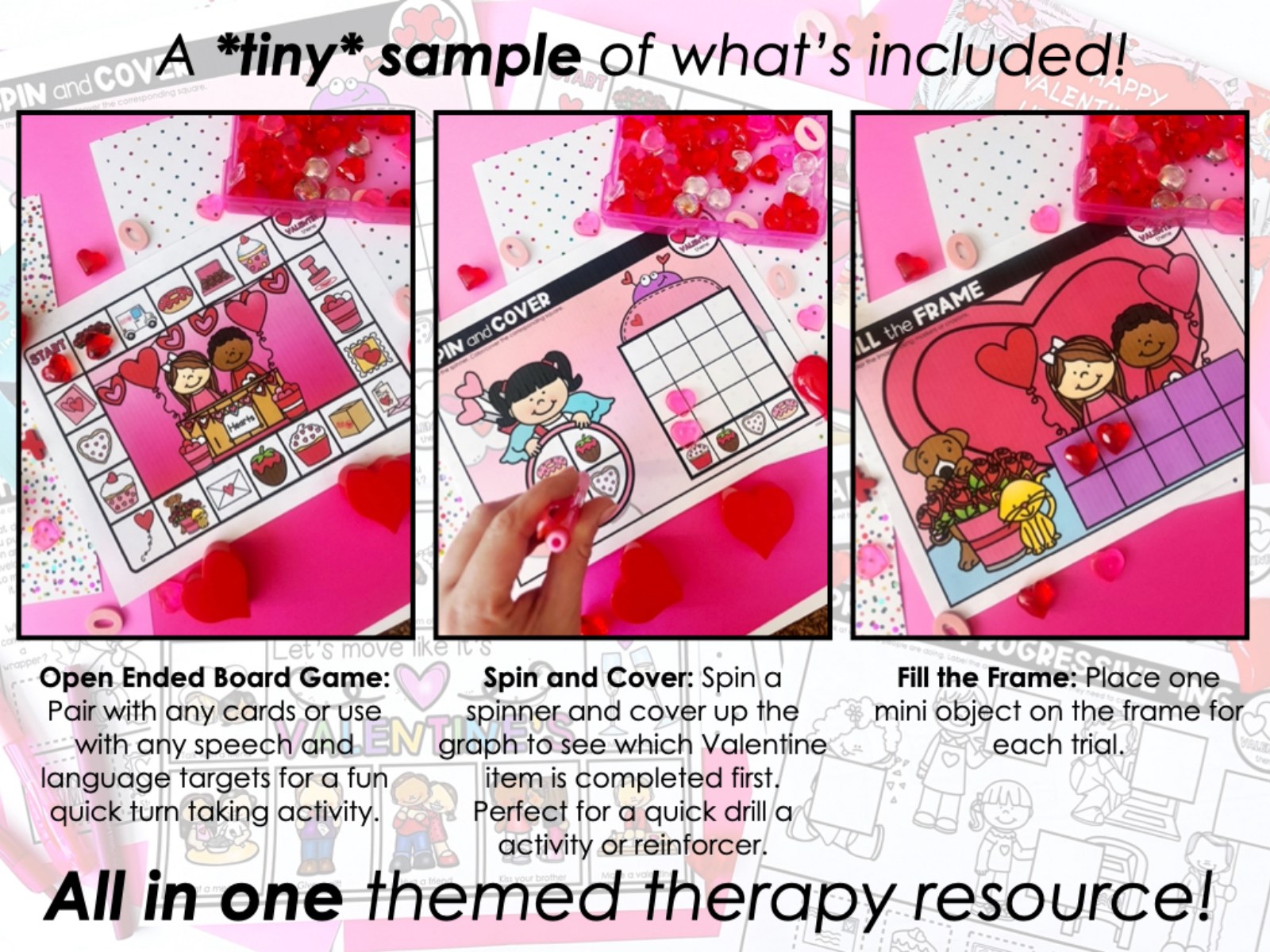 Valentine's Day Activities and Worksheets for speech therapy preview page 7