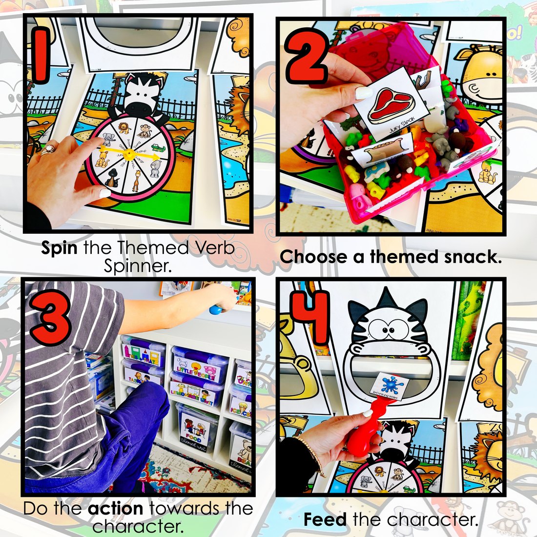 Zoo Interactive Feeding Game for speech therapy – image 2