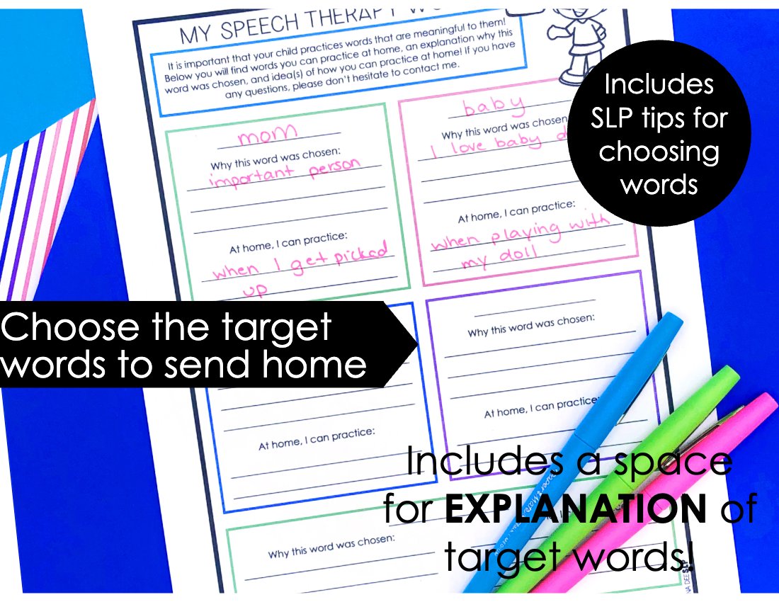 Apraxia Summer Homework for speech therapy preview page 2