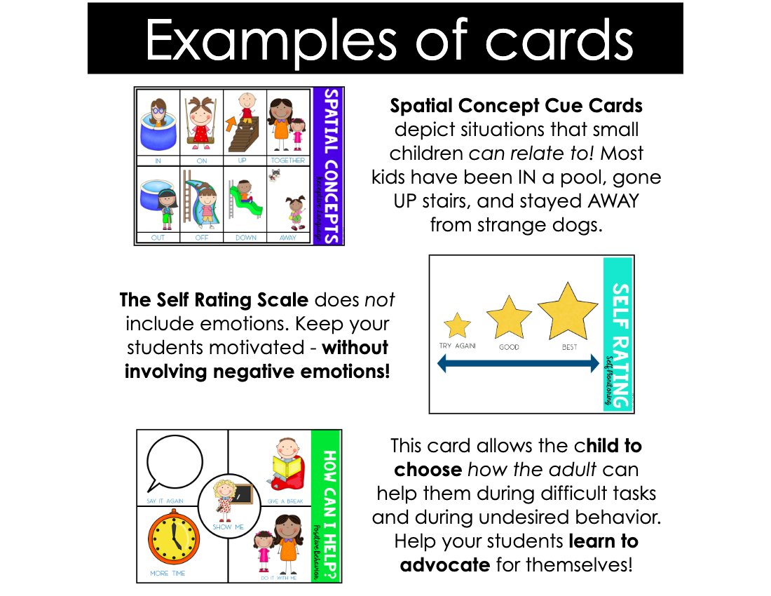 Preschool Behavior and Language Visuals for speech therapy preview page 5