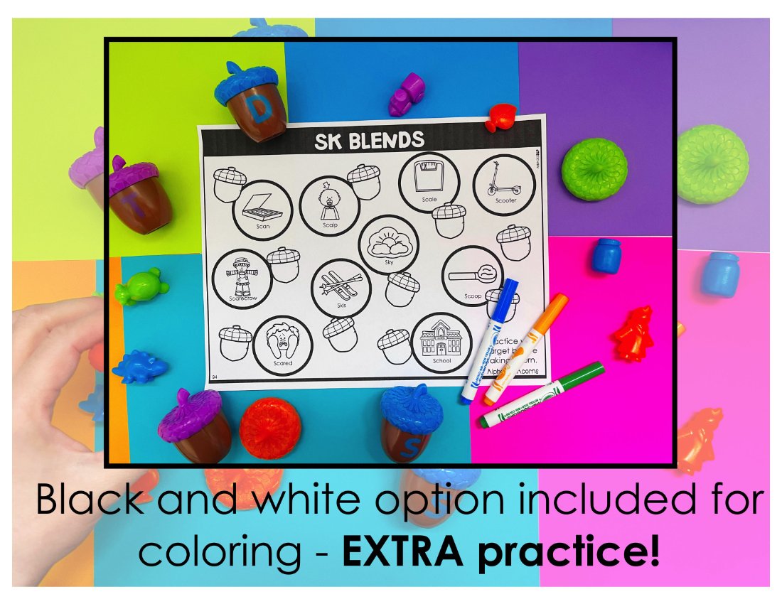 Alphabet Acorns Toy Companion for speech therapy preview page 5