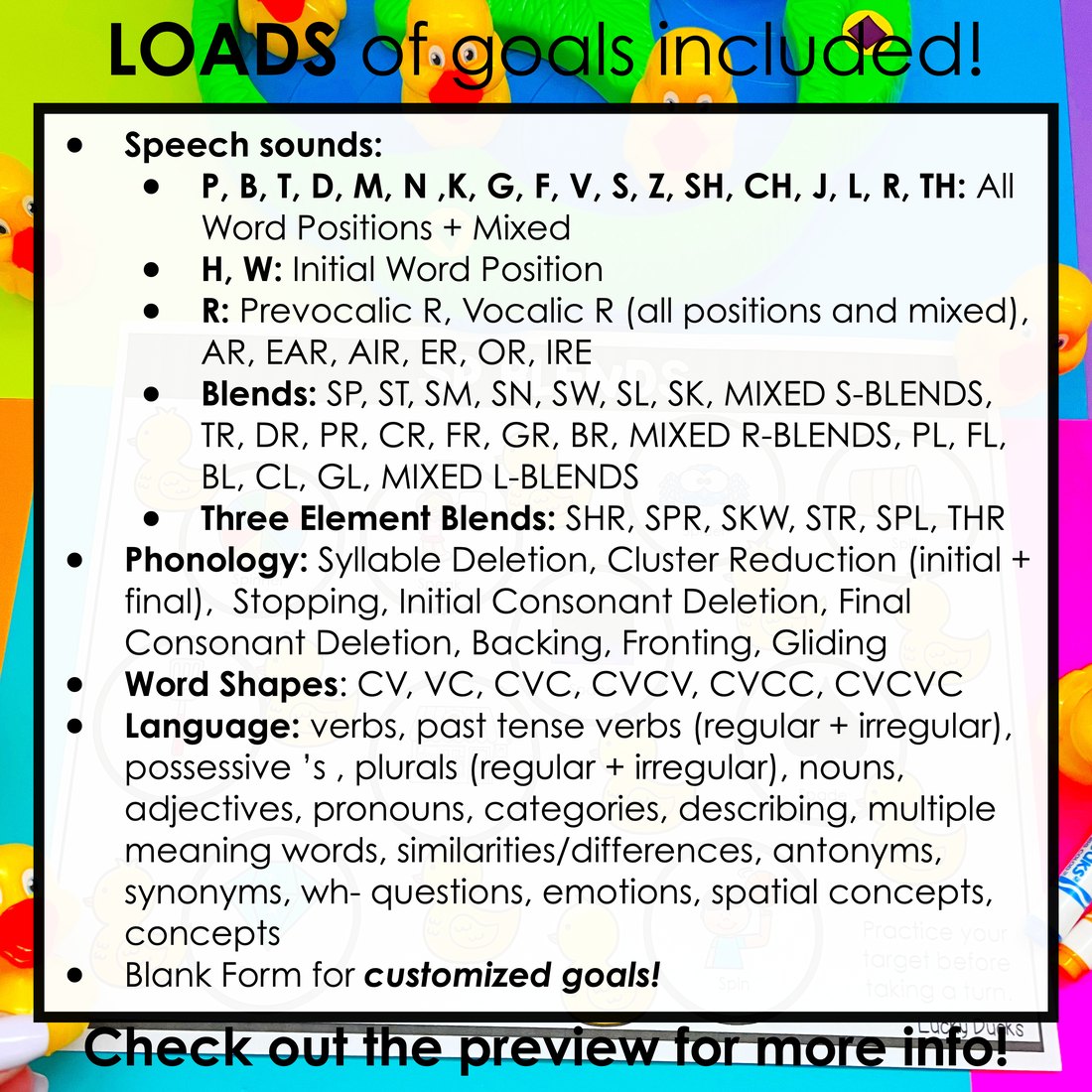 Game companion worksheets bundle 2.0 for speech therapy – image 4
