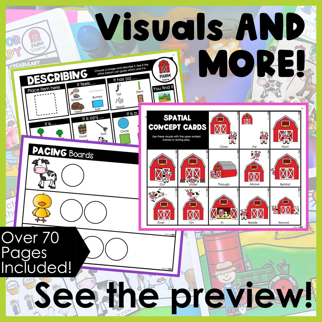Farm Activities and Worksheets for speech therapy – image 4
