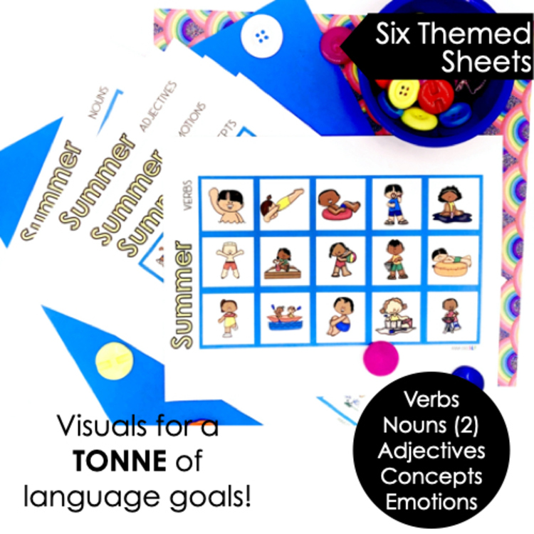 Summer Visual Supports for speech therapy – image 4