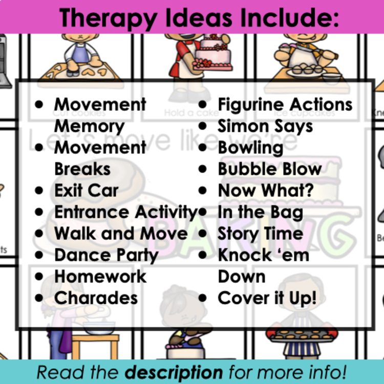 Baking movement cards for speech therapy – image 4