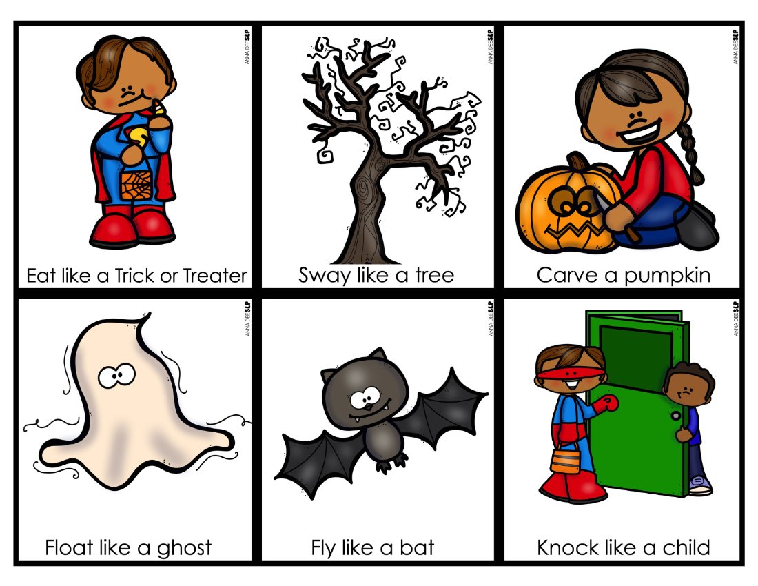 Gross motor movement cards bundle for speech therapy preview page 8