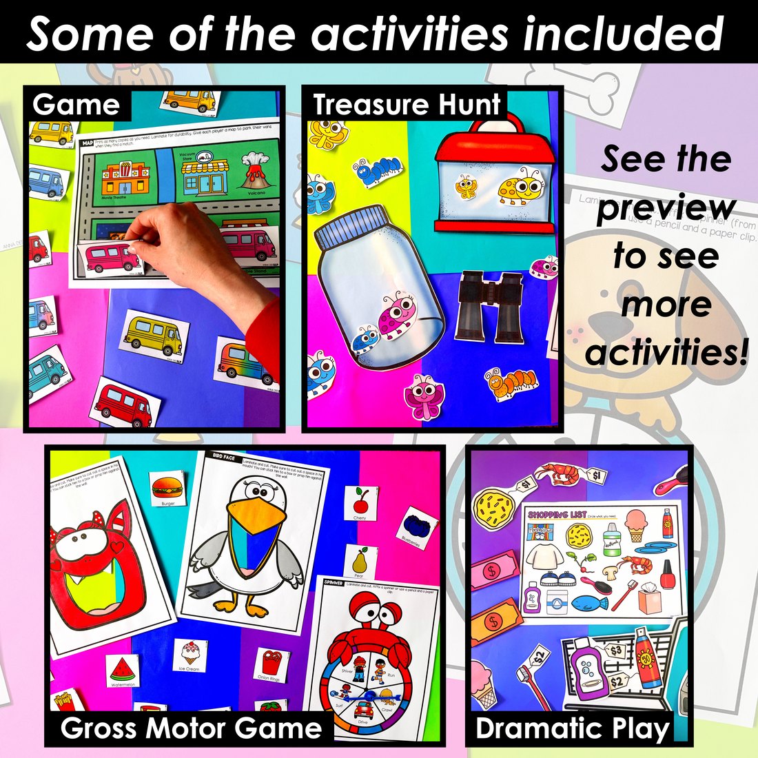 Play Based Articulation Activities Bundle for speech therapy – image 3