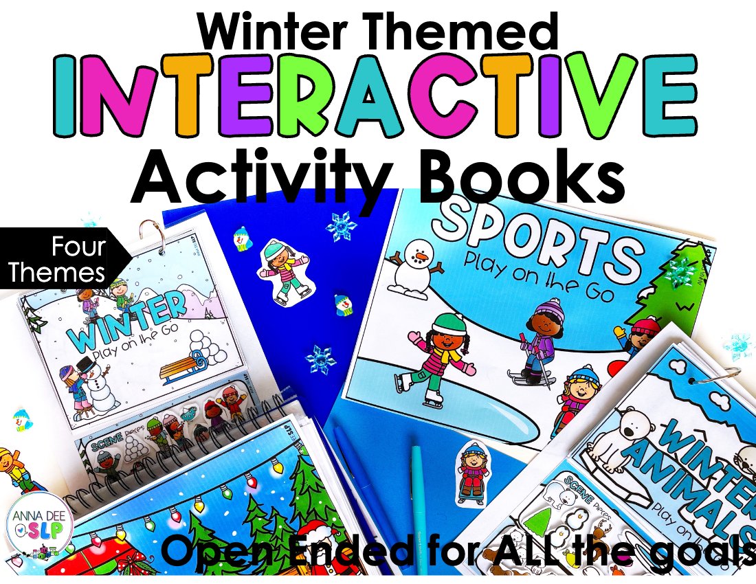 Winter and Christmas Interactive Scenes and Games for speech therapy preview page 1