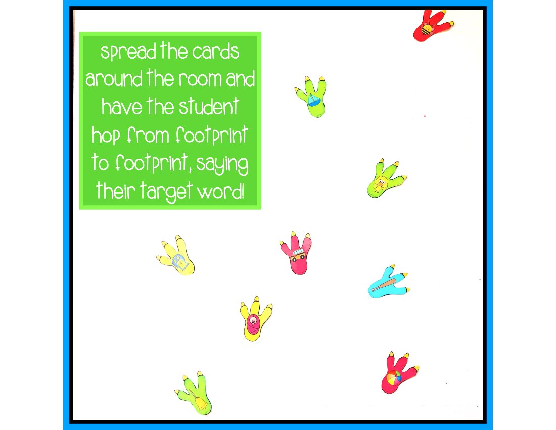 Monster Articulation Gross Motor Activity for speech therapy preview page 1