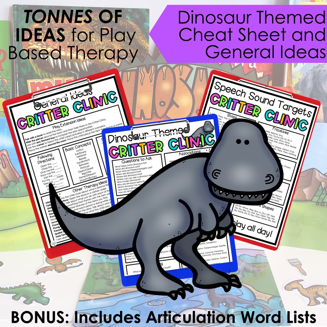 Dinosaur Critter Clinic speech therapy toy companion – image 4