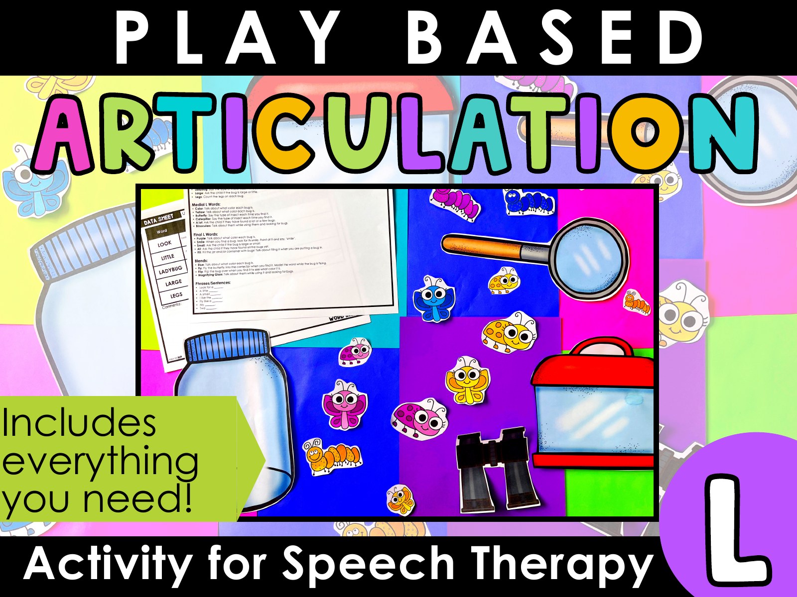 L Articulation Activity for speech therapy preview page 1