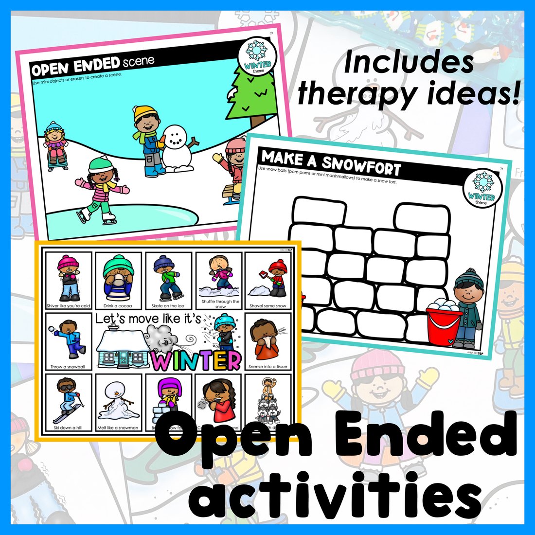 Winter Activities and Worksheets for speech therapy – image 3