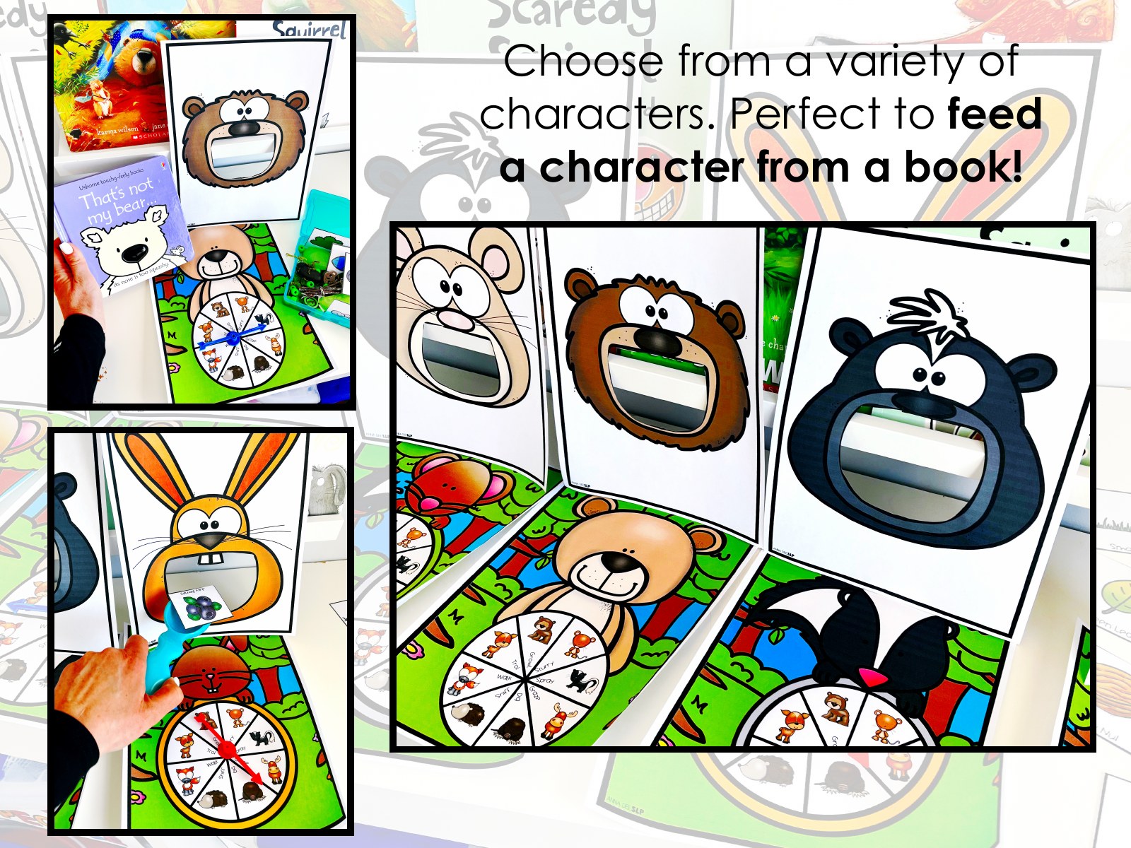 Forest Interactive Feeding Game for speech therapy preview page 3