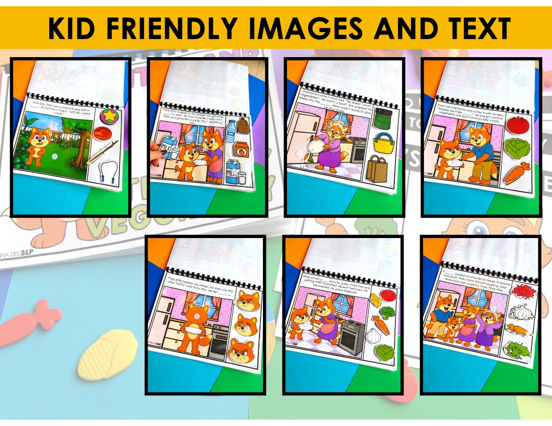 Picky Kitty Interactive Story for speech therapy preview page 4